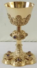 Solid Sterling silver Gothic Chalice